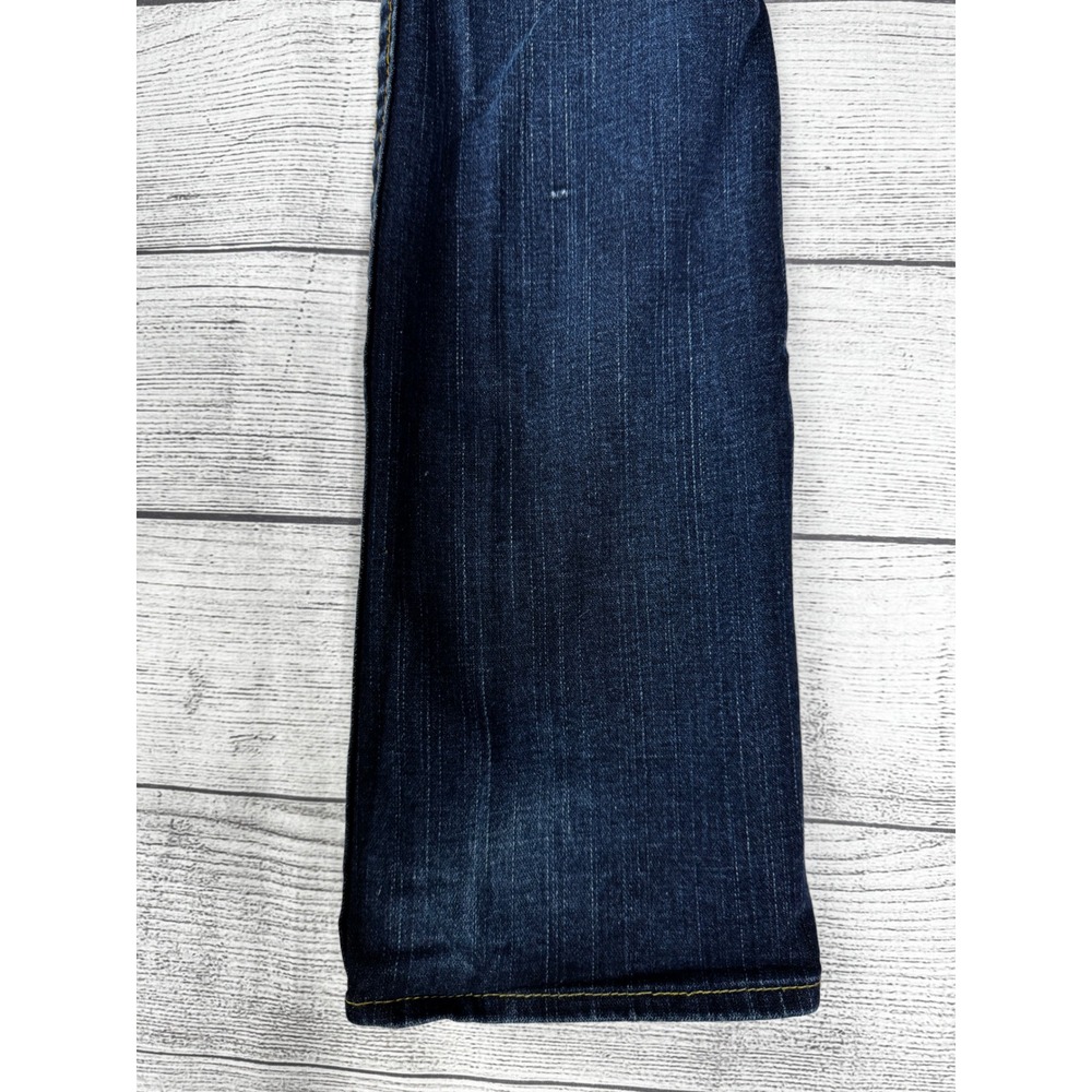True Religion Womens Low Rise Bootcut Jeans Dark Wash Blue Size 29 Made in USA - Picture 9 of 11